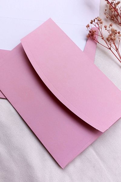 Dekorden Pink Invitation Envelope, 100 Pieces
