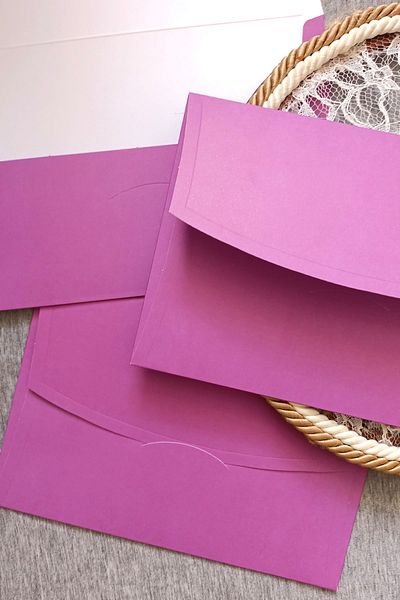 Dekorden Purple Invitation Envelope, 100 Pieces