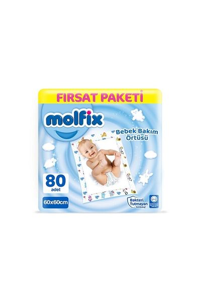 Molfix Baby Care Cover 60 X 60 Cm Opportunity Pack 80 Pieces