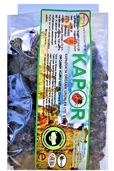 KAPOR Organik Kuru Üzüm 500 gr