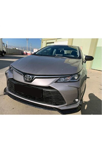 Oto Çizgi Toyota Corolla 2019 - 2021 Uyumlu Yarasa Ayna Kapağı Piyano Black M...