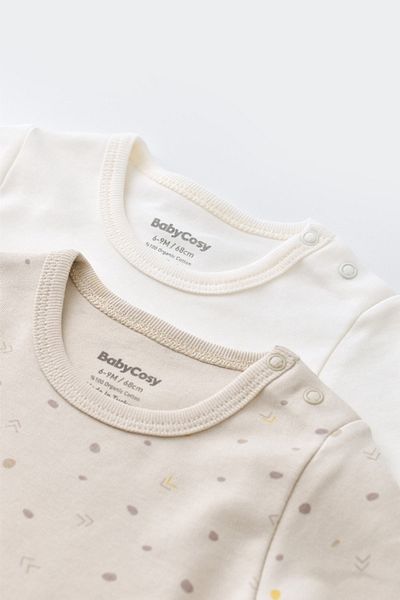 BabyCosy Organik 2 Li Uzun Kollu Badi