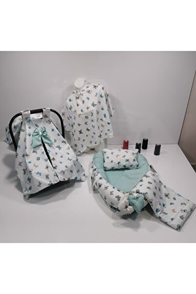 Balamira Yeşil Kelebek 5 Li Babynest Seti
