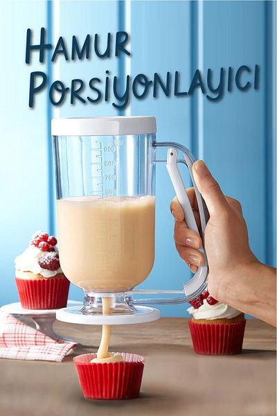 Limeks Home Pancake Scale Cream Dough Pudding Portioner Dispenser Flowing Helper