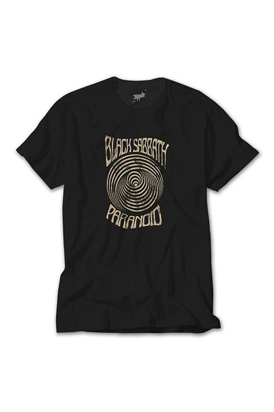 Z zepplin Μαύρο μπλουζάκι Black Sabbath Paranoid