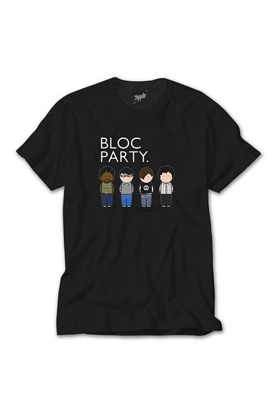 Z zepplin Tricou negru Bloc Party Group