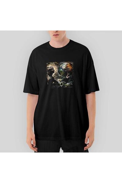 Z zepplin تي شيرت أسود كبير الحجم من Born Of Osiris Soul Sphere