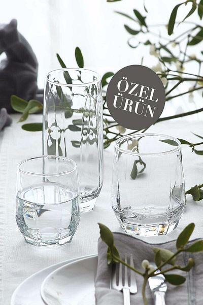 LAV Diamond Soft Drink Glass Set of 18