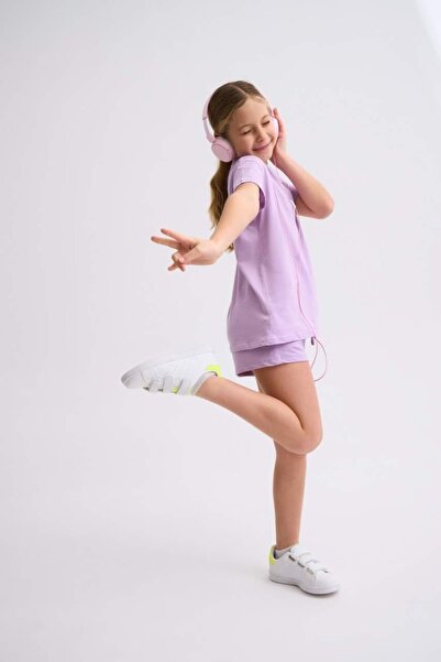 THERECOLOR Organic Lilac T-Shirt Short Sleeve for Girls