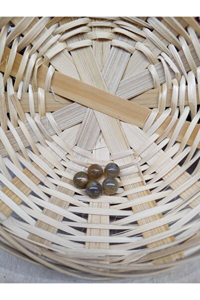 DOĞAL TAŞ DELİSİ 5 мъниста от естествен камък лабрадорит (8 мм) (сертифицирани)