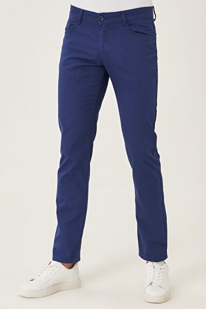 AC&Co / Altınyıldız Classics Pants - Navy blue - Slim