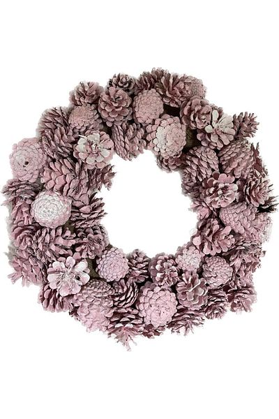 ART PINE Στεφάνι Ροζ Ροζ 35cm Φυσικό Διακοσμητικό Στολίδι Πόρτας, Αναμνηστικά Βαλεντίνου