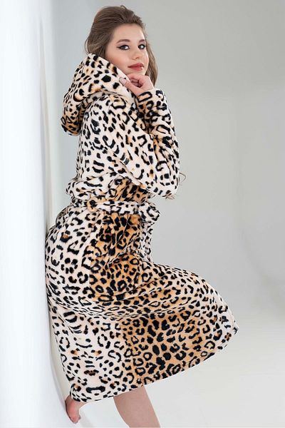 VİENETTA 202105 -0172 Rochie crem cu glugă