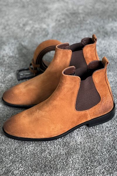NAZEF Special Production Injection Leather Sole & Suede Leather Boots (Available in Limited Numbers)