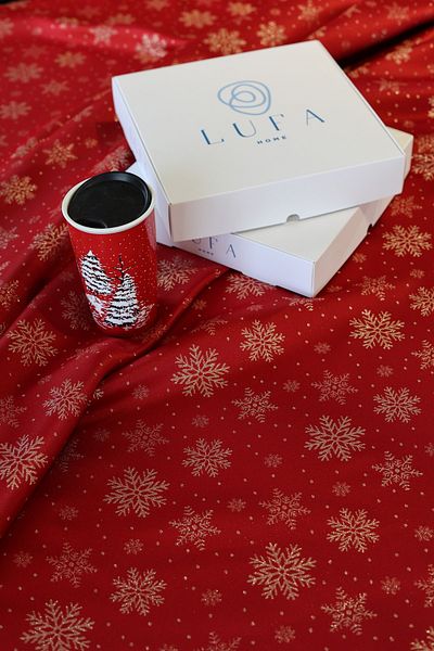 LUFA HOME Jacquard Christmas Tablecloth 440