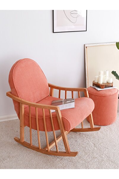 evodeko Klea Ahşap Sallanan Koltuk