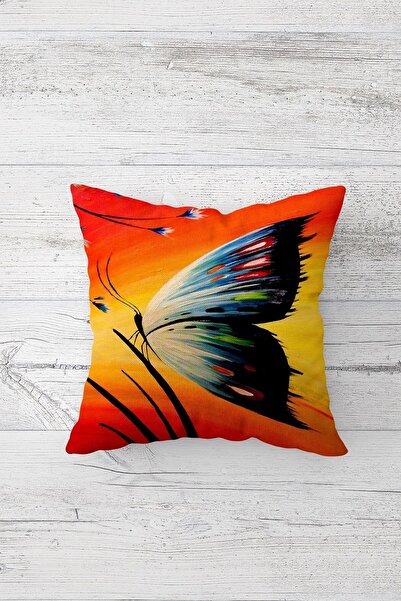 Fortuna Ladybug And Butterfly Concealed Zippered Throw Pillow Cover Seat Pillow Cover Set(4pcs)