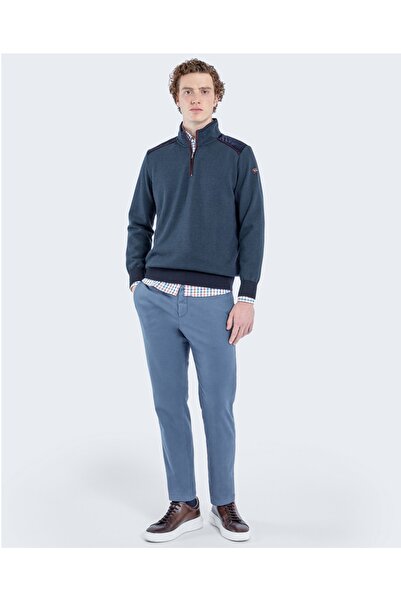 PAUL&SHARK Men's Ziped Pullover C.wWool