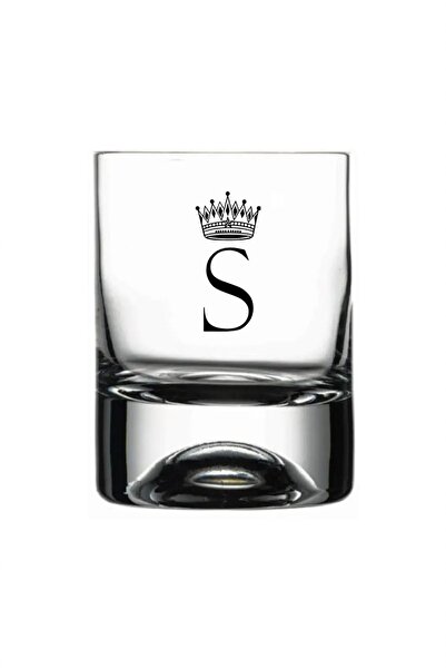 Tasarici كأس ويسكي متوج بحرف S
