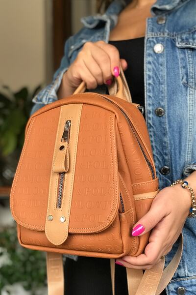 Just Polo حقيبة ظهر نسائية مبطنة متعددة الأقسام مع حزام قابل للتعديل 4058-gd