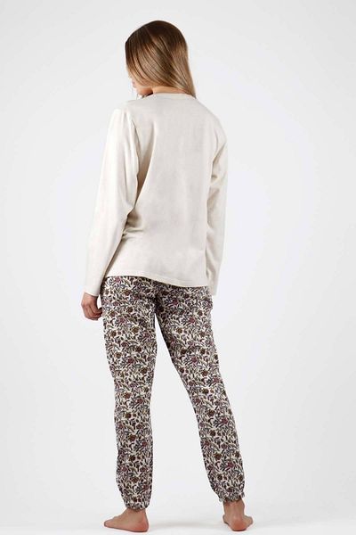 AYYILDIZ 56154 Beige Pajama Set