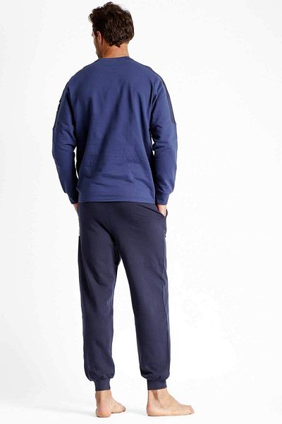 AYYILDIZ 56544 Set pijama albastru pentru bărbați
