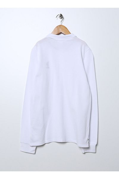 U.S. Polo Assn. Plain Boy's White Sweatshirt Tp01kıdssk022
