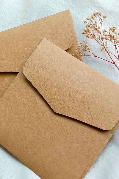 Dekorden 15x15 Cm Square Luxury Invitation Envelope - 100 Pieces