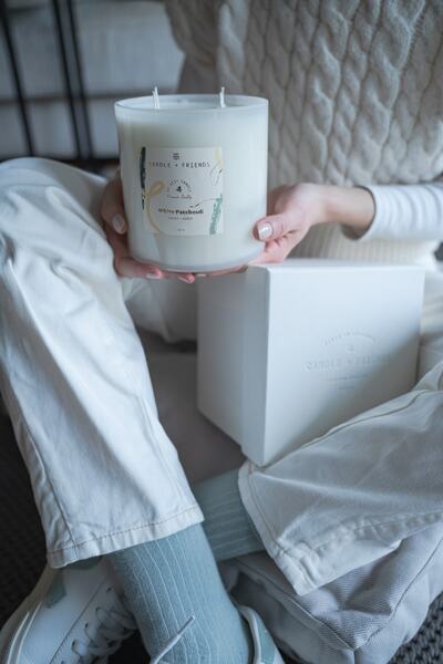 Candle and Friends No.4 White Patchouli Xxlarge Cam Mum