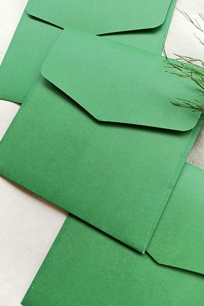 Dekorden 15x15 Cm Square Luxury Invitation Envelope - 100 Pieces