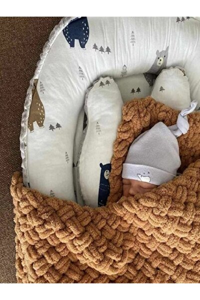 El Örgüsü Bebek Battaniyesi Alize Puffy