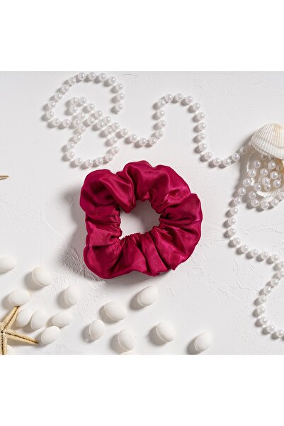 TOSHE Women's Single Satin Hair Rubber Buckle