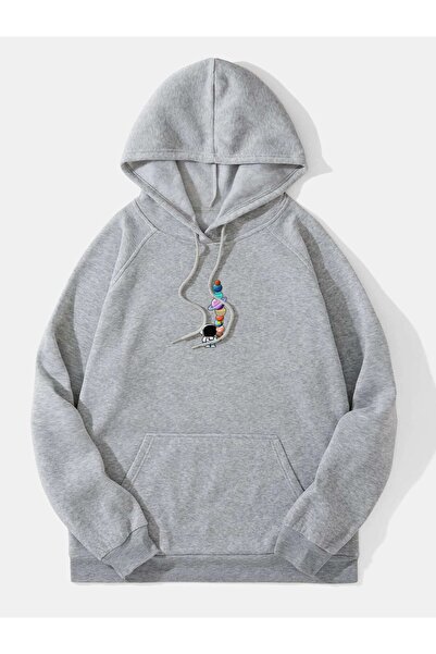 DAXİS Sportwear Company Φούτερ με στάμπα Unisex Oversize με κουκούλα