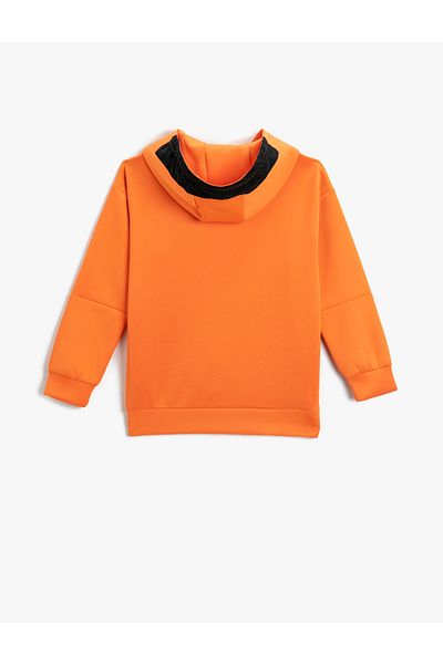 Koton Mikina Color Block s kapucí
