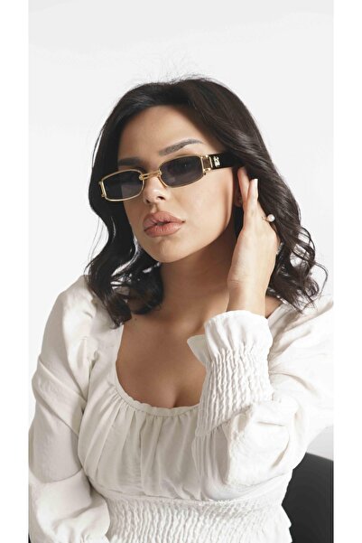 Angel Eyes Rectangular Black Unisex Sunglasses Yw8032l-a