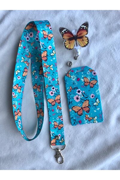 Hediyebum Set Yoyo și suport pentru carduri Fluture maro