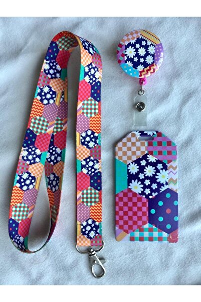 Hediyebum Set de curea pentru gât cu model Workpach, yoyo și suport pentru ca...