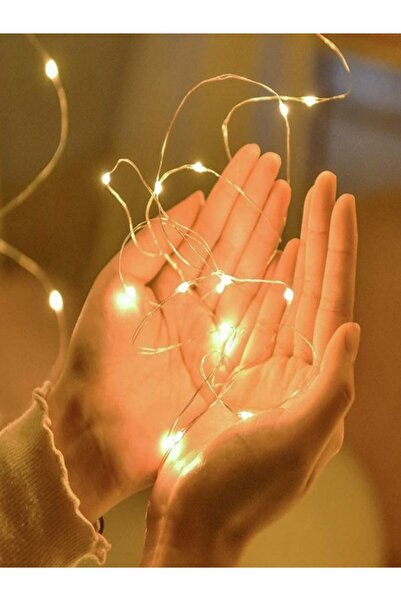 SULED Sl-1069 Peri Led Işık 5 Metre Gün Işığı Pilli Dekor Lambası Ledli Bahçe Oda Kafe Duvar Perde Ledi