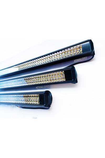 Kemaloto Off Road Tepe Lambası Beyaz Sarı Led 8 Fonksiyonlu Led Bar 105 cm