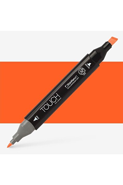 Generic Brand Touch Twin Marker Pen: Double Ended Marker Pen: Tiger Lily: Yr211