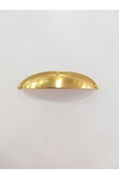 ARON (2 Pieces) Metax Midye Sandal Handle Matte Gold Drawer TV Unite Cover Kitchen Cabinet Handle 96mm