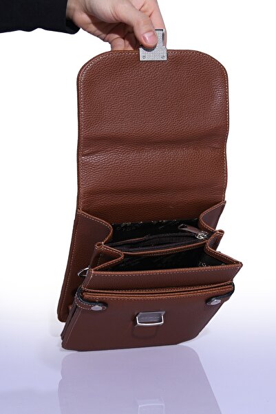 Fiyaka West Polo 1010 Men's Lockable Vertical Hand and Shoulder Daily Use Business Stylish Design 4 Compartment Bag Tab