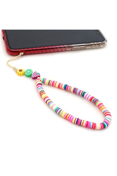 Stoneday Colorful Fimo Tiny Fruit Figured Phone Strap Charm Accessory