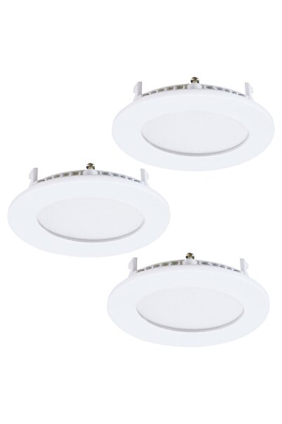 Eglo Aydınlatma 75424 "FUEVA 3" 8,5 Cm Çapında Metal Döküm Beyaz Sıva Altı Gö...