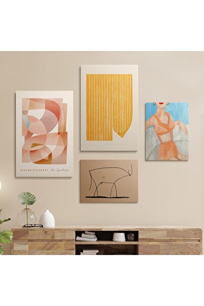 HOMEPACK Canvas Wall Painting Set of 4 Canvas Paintings Hp175