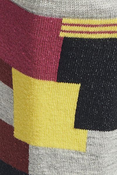 ALTINYILDIZ CLASSICS Men's Gray Burgundy Black Patterned Socks
