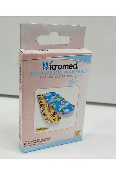 wicromed مجموعة من 20 قطعة للأطفال بنمط شريط الجروح