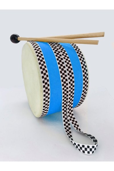 SAMTOYS Leather Special Production Handmade Children's Drum with Wooden Mallet