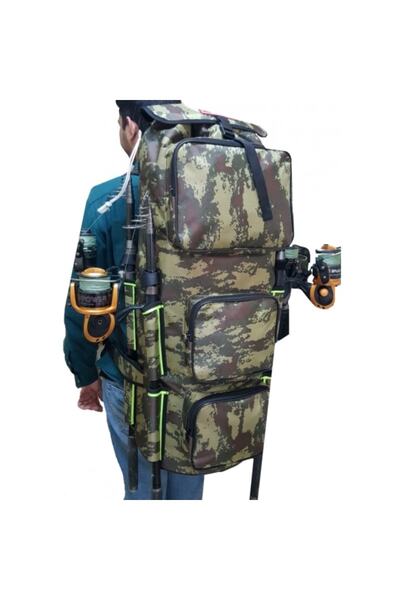 modibags Sırt Çantası Büyük Boy 4 Olta Takmalı