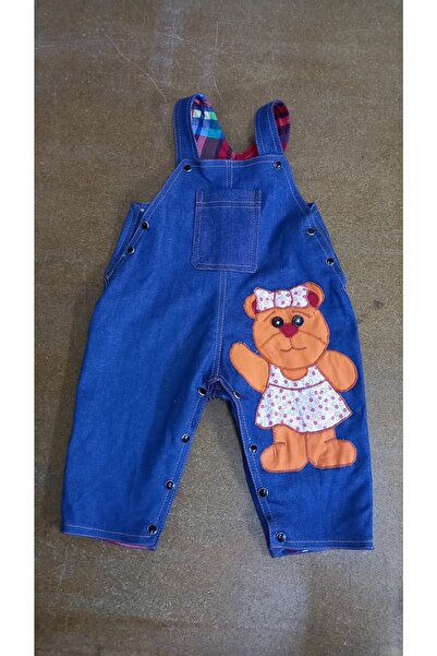 Mavi Kirpi Baby Style Ayıcık Desenli Bebek Tulumu